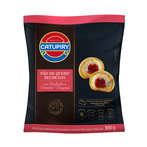 Pão de Queijo Recheado com Catupiry e Goiabada 300g