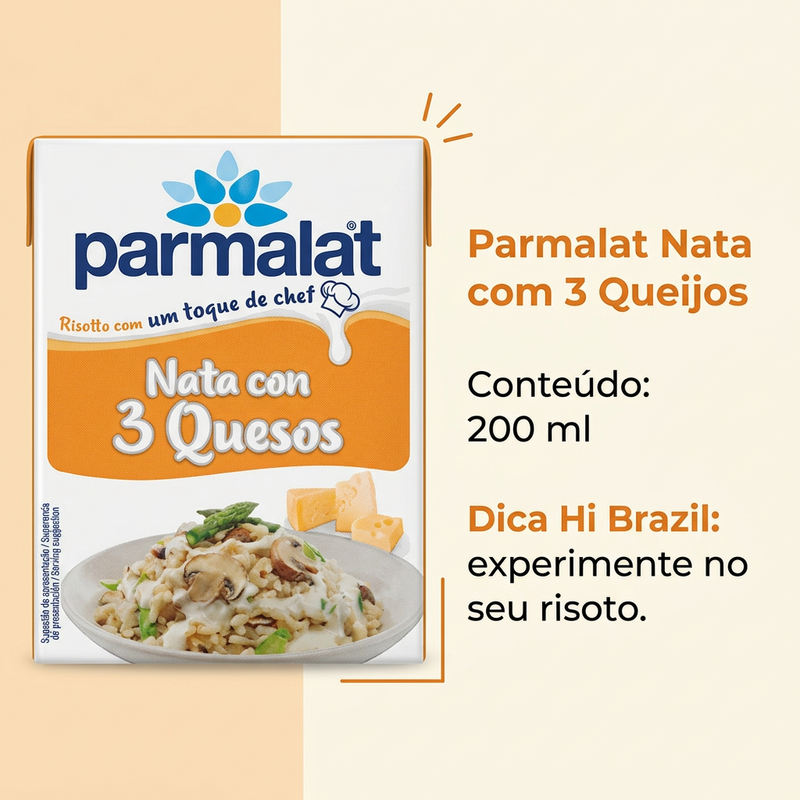 Parmalat Nata com 3 Queijos 200ml