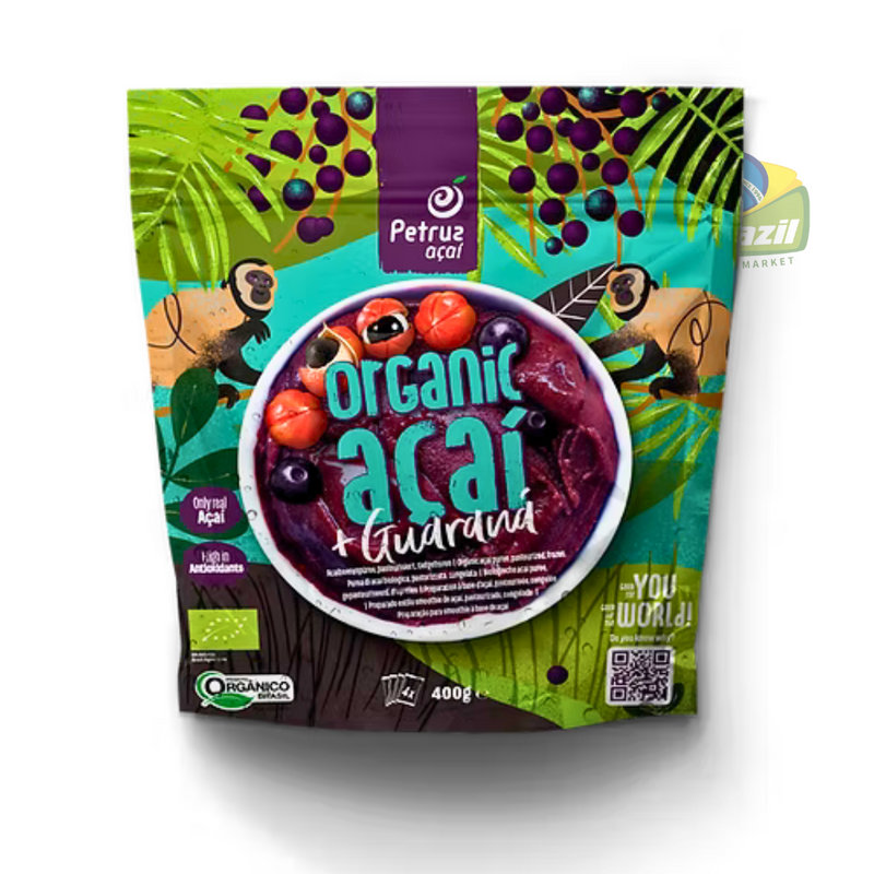 Petruz Organic Acai Pulp + Guarana 400g