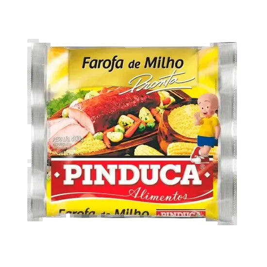 Pinduca Farofa de Milho Pronta Temperada 400g
