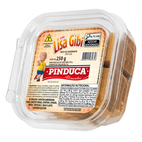 Pinduca Doce de Amendoim Lisa Gibi 250g