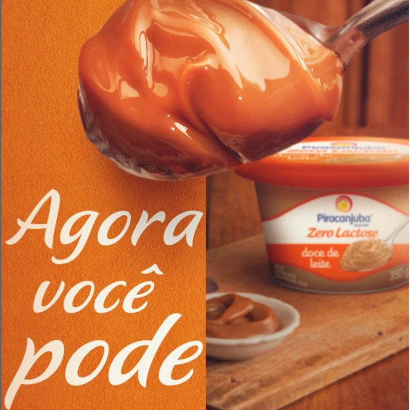 Piracanjuba Doce de Leite Zero Lactose 350g