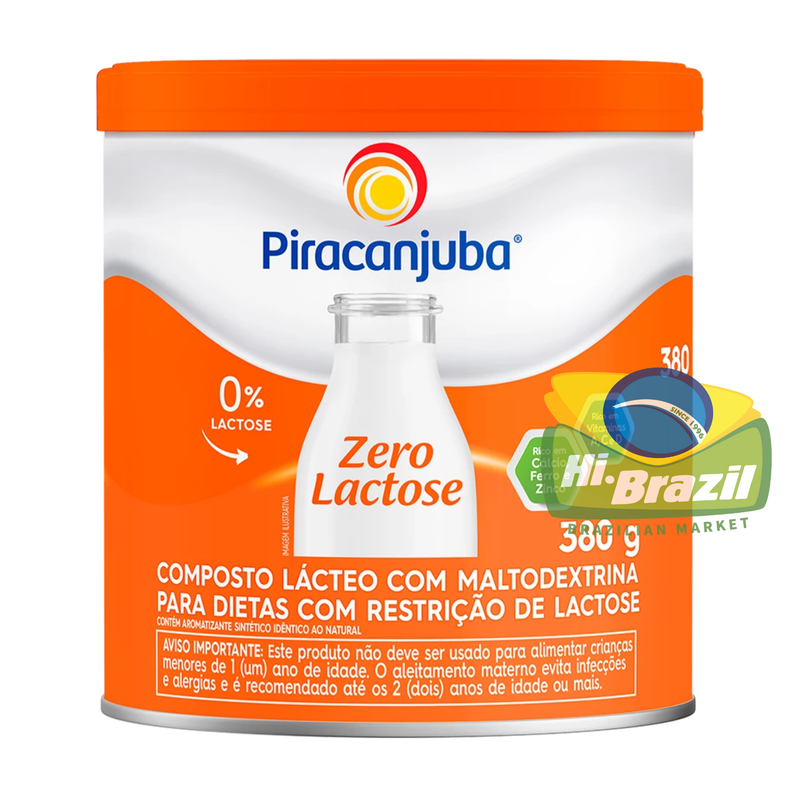 Piracanjuba Leite em Po Zero Lactose 380g