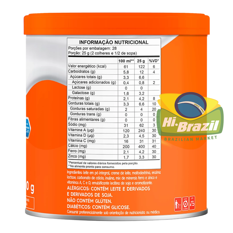 Piracanjuba Leite em Po Zero Lactose 380g