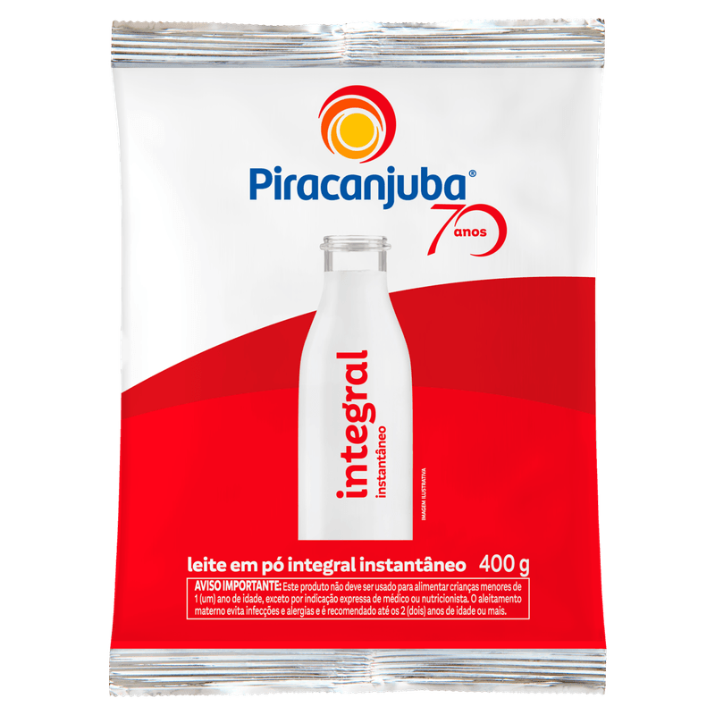 Piracanjuba Leite em Po Integral 400g