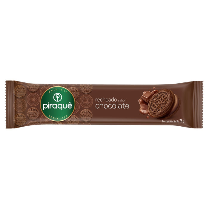 Piraque Biscoito Recheado Chocolate 76g
