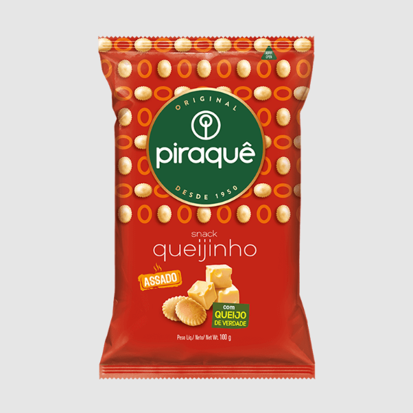 Piraque Biscoito Salgadinho de Queijinho 100g'
