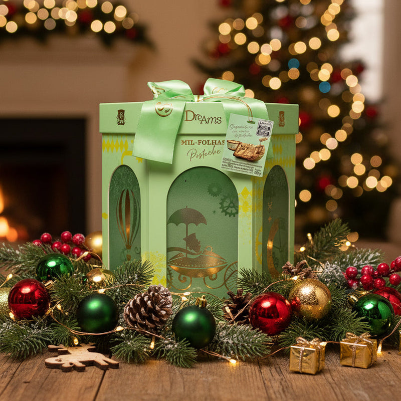 Cacau Show Panetone Dreams Mil-Folhas Pistache 900g