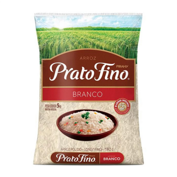 Prato Fino Arroz Branco 4.54Kg - White Rice 10 lb