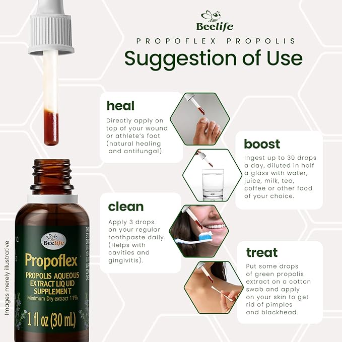 BeeLife Propoflex Extrato de Propolis Verde Sem Alcool 11% 30ml