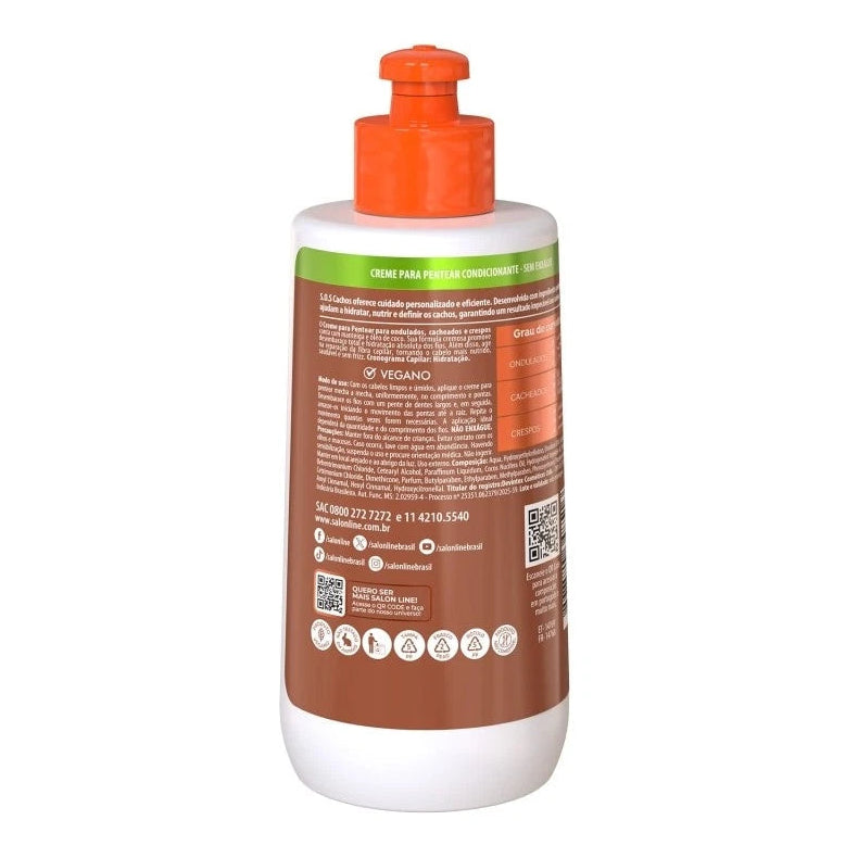 Salon Line S.O.S Cachos Coconut Oil Leave-in Cream 300ml