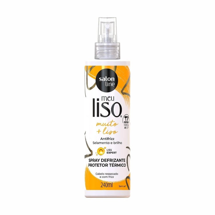 Salon Line Meu Liso Muito + Liso Spray Defrizante Protetor Termico 240ml