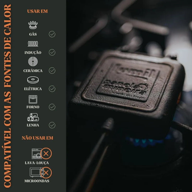 Panela Mineira Sanduicheira Pao de Forma Alca Espiral