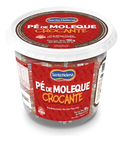 Santa Helena Pe de Moleque Crocante 45 unidades de 15g cada