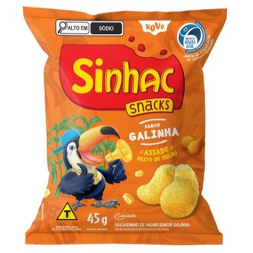 Sinha Sinhac Galinha 45g  - Salgadinho de Milho