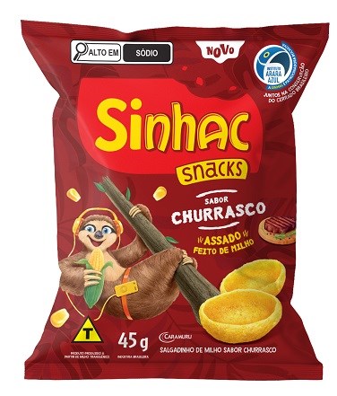 Sinha Sinhac Churrasco 45g - Salgadinho de Milho