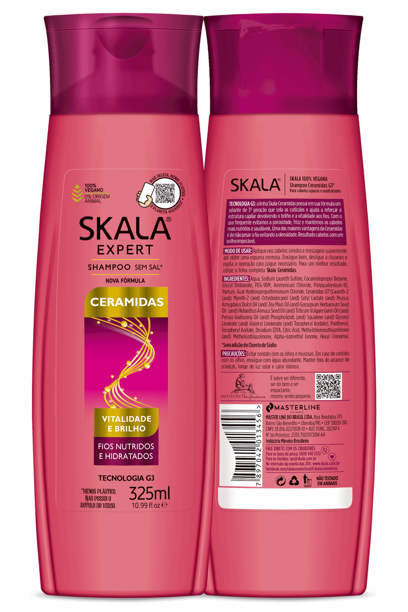 Skala Kit Ceramidas Shampoo e Condicionador