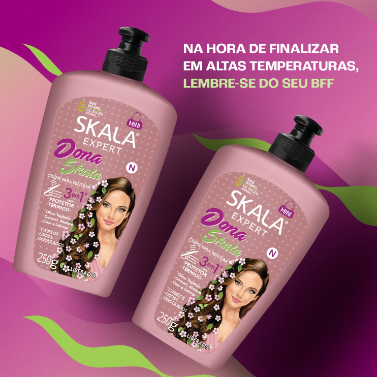 Skala Dona Skala Creme Pentear 3 em 1 - 250g