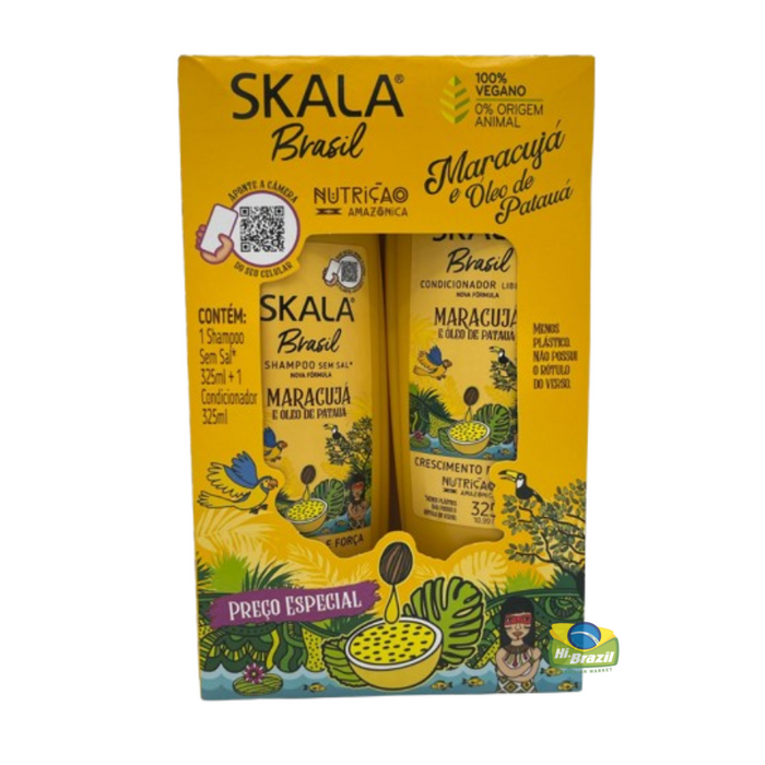 Skala Kit Maracuja e Oleo de Pataua Shampoo e Condicionador 325ml