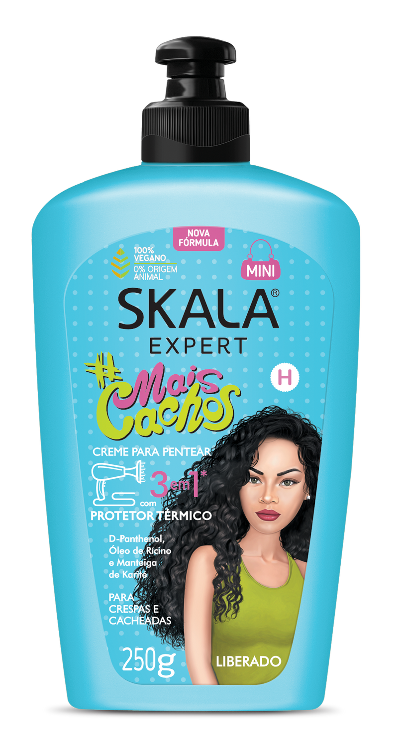 Skala Mais Cachos Creme Pentear 3 em 1 - 250g