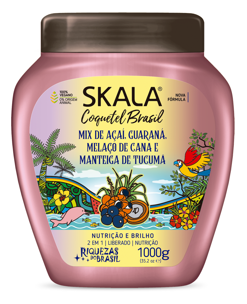 Skala Coquetel Brasil - Acai, Guarana, Melaco de cana e Manteiga de Tucuma 1kg
