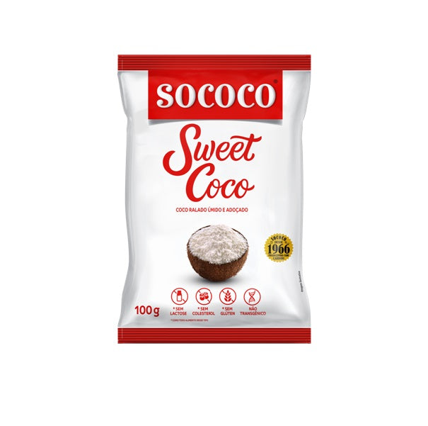 Sococo Coco Ralado Umido e adocado 100g