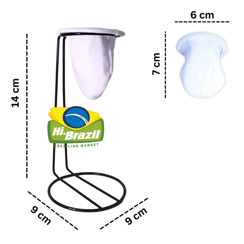 Teteu Mini coador de Cafe Preto