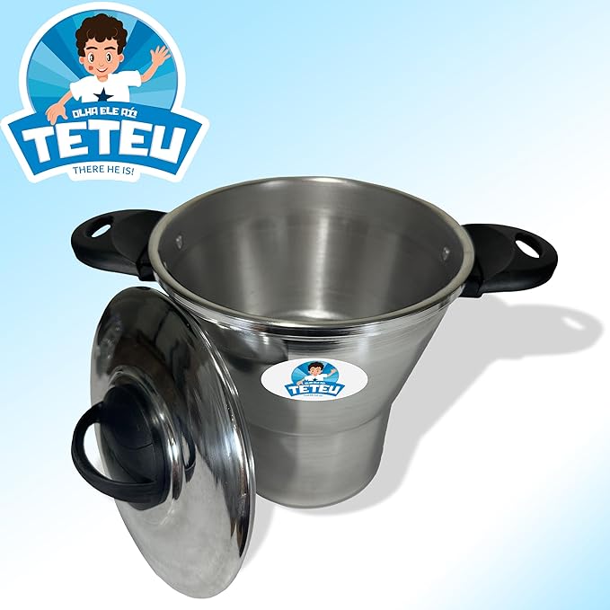 Teteu Cuscuzeira Nordestino de Aluminio — Hi Brazil Market