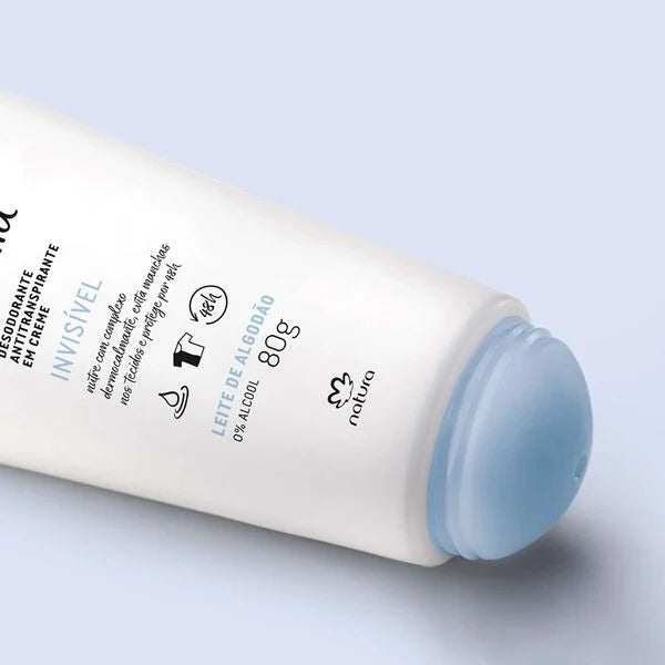Natura TodoDia Cotton Milk Cream Deodorant 80g - Antiperspirant