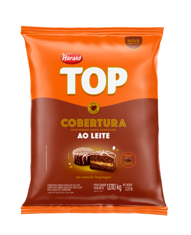 Harald Cobertura Chocolate ao Leite Gotas 1 kg