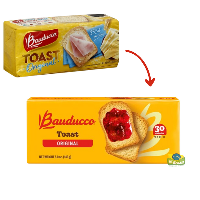 Bauducco Torrada Original 142g - Original Toast 5.01oz