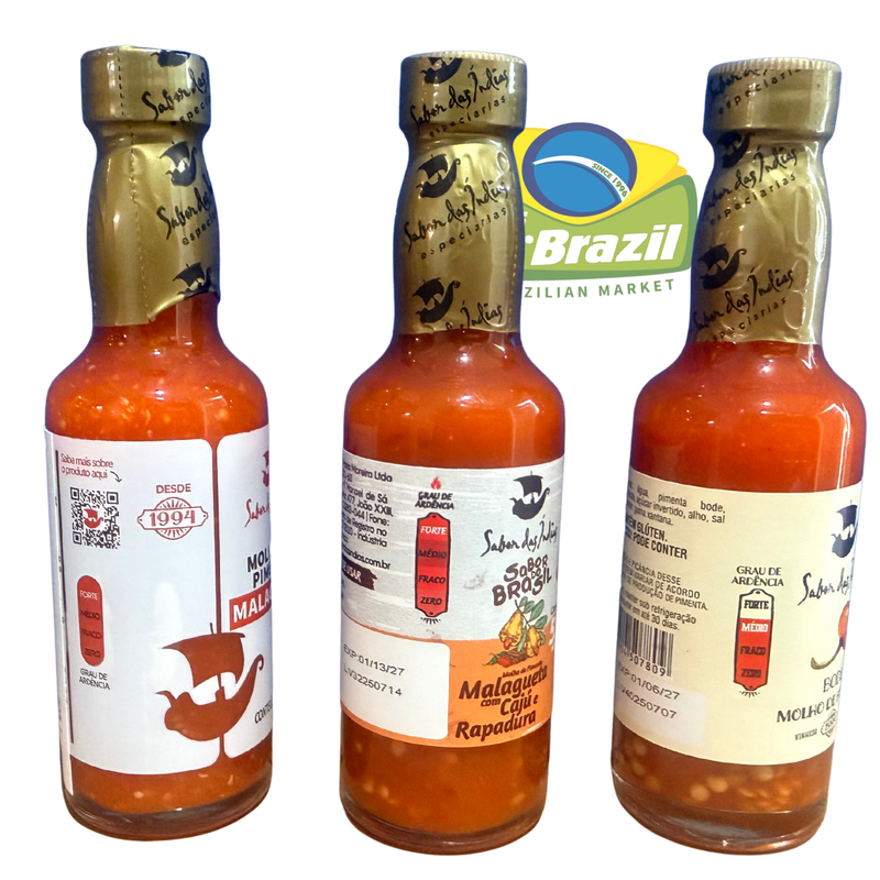 Sabor das Indias Trio Molho de Pimentas