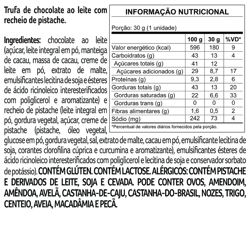 Cacau Show Trufa Pistache 30g