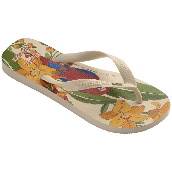 Havaianas Brazil Farm Beige Arara Floral