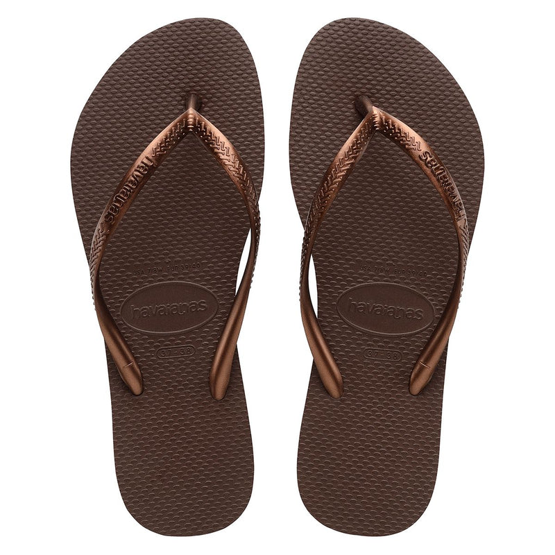 Havaianas Brazil Slim Metallic Brown