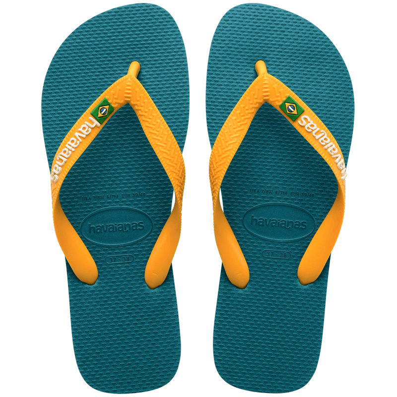 Havaianas Brazil Logo Vibe green Kids - Flip Flops