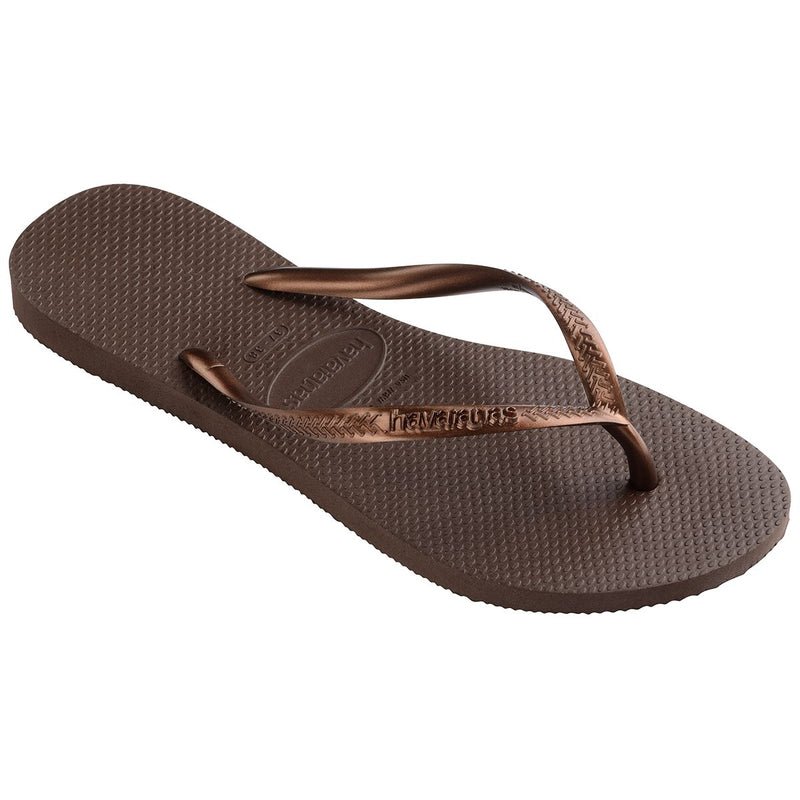 Havaianas Brazil Slim Metallic Brown