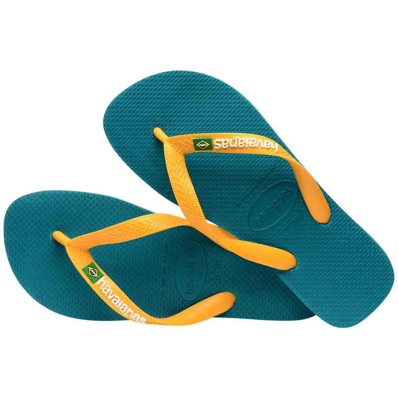 Havaianas Brazil Logo Vibe green Kids - Flip Flops
