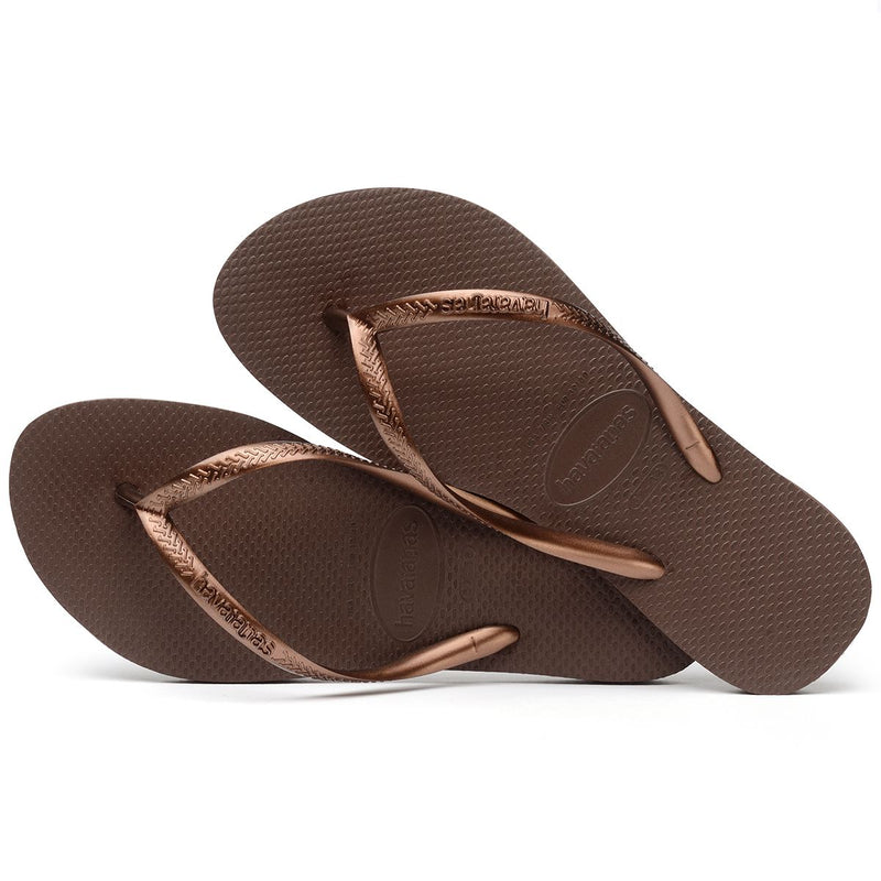 Havaianas Brazil Slim Metallic Brown