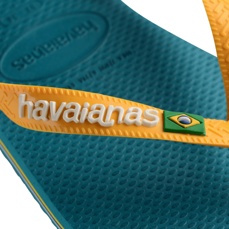 Havaianas Brazil Logo Vibe green Kids - Flip Flops