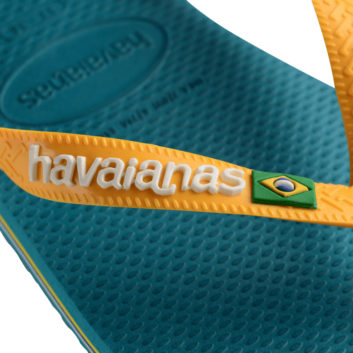Havaianas Brazil Logo Vibe green Kids -  Flip Flops