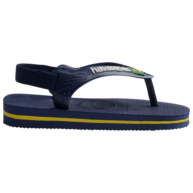 Havaianas Chinelo Baby Azul Marinho Listra Amarela
