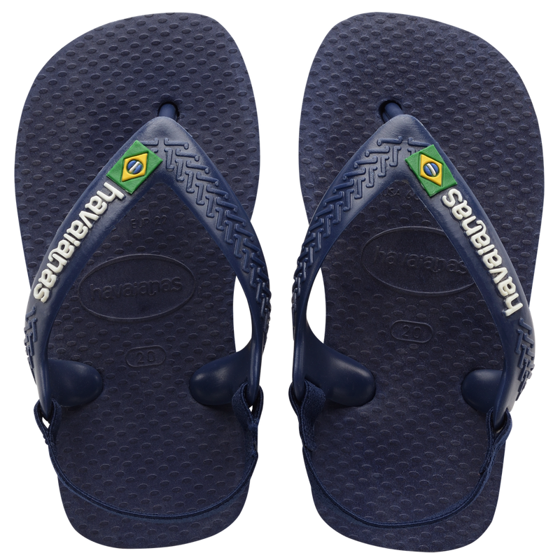 Havaianas Chinelo Baby Azul Marinho Listra Amarela