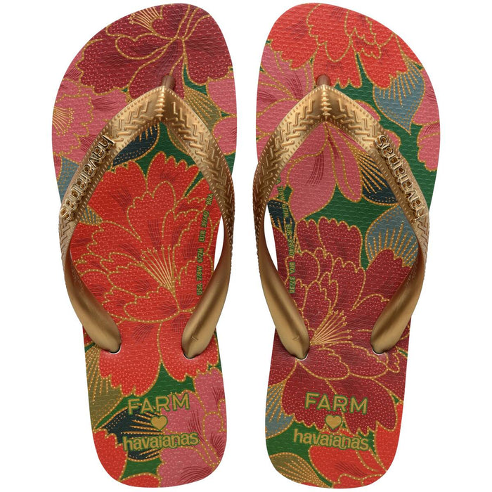 Havaianas Brazil Farm Red Florals