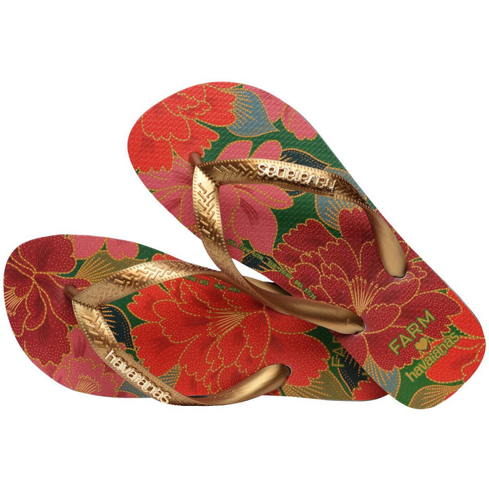 Havaianas Brazil Farm Red Florals