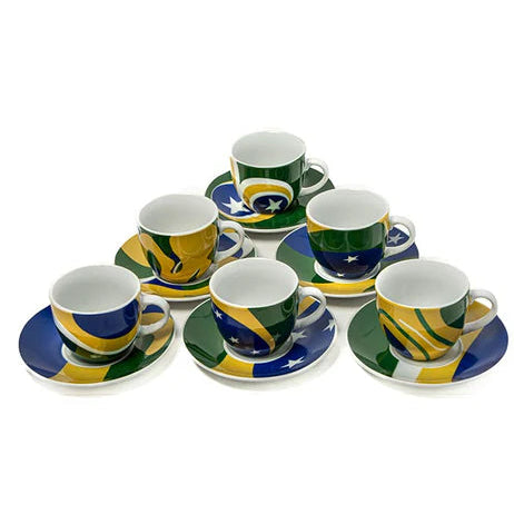 Brazil 12-piece Espresso Cup Set