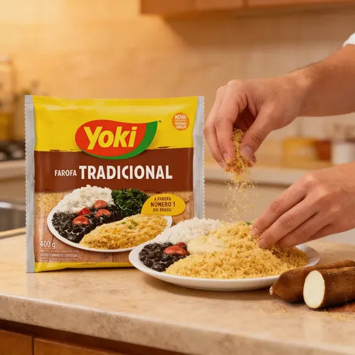 Yoki Farofa Pronta Temperada 400g
