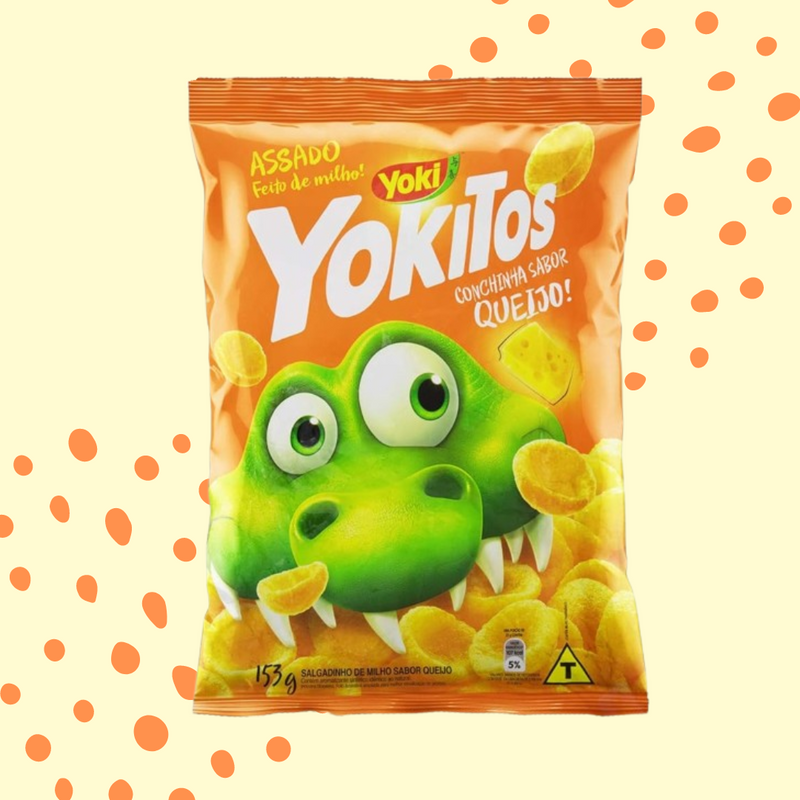Yoki Yokitos Salgadinho Conchinha sabor Queijo 153g