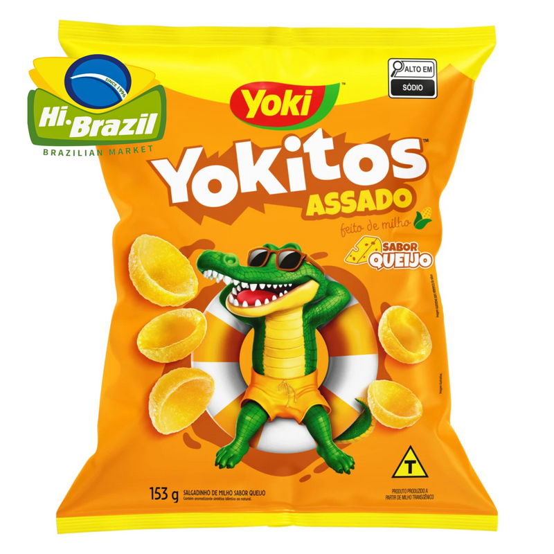 Yoki Yokitos Salgadinho Conchinha sabor Queijo 153g
