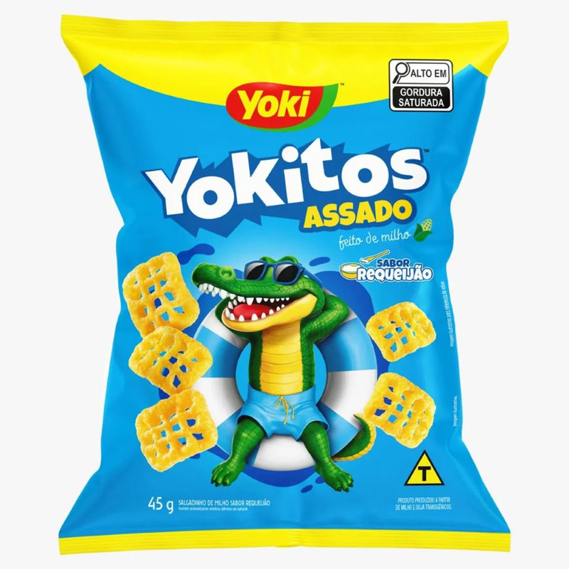 Yoki Yokitos Salgadinho Redinha Sabor Requeijao 135g